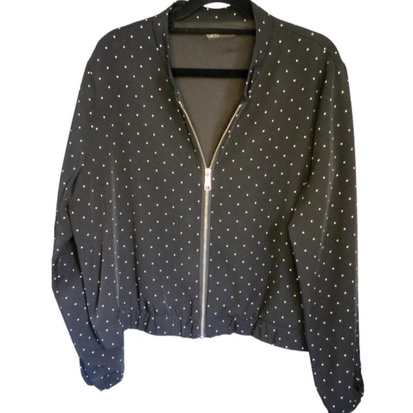 TOKITO Jackets & Blazers - TOKITO - light lined bomber style jacket - front zip - size 14